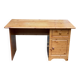 Scandinavian solid wood desk with drawer, 132cm