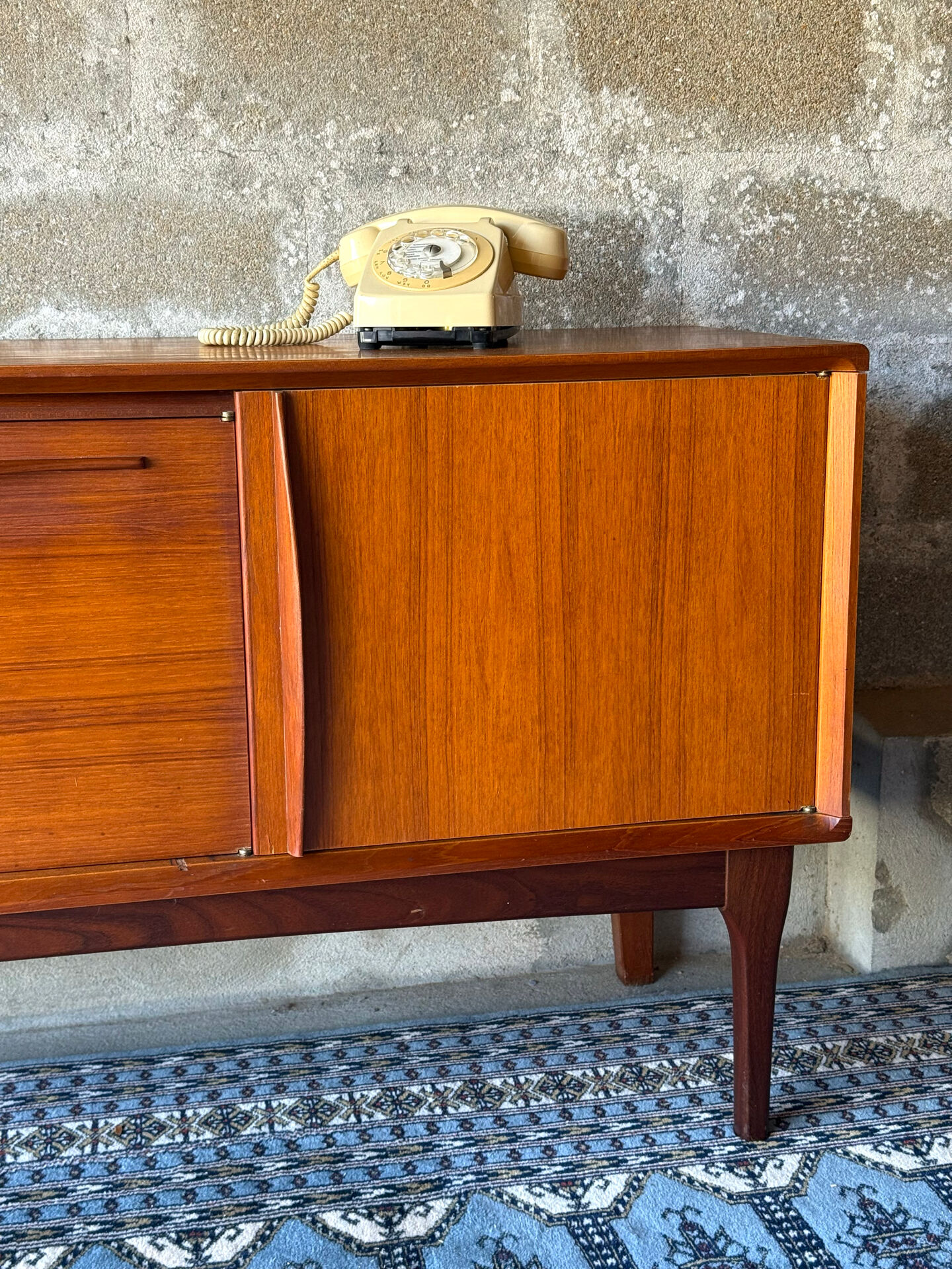 Vintage Scandinavian teak sideboard, 1960.
