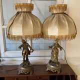 Lampes dorées Napoléon III