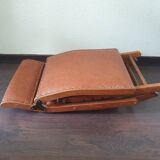 70s wooden folding footrest