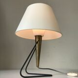 Lampe métal et laiton design 1960