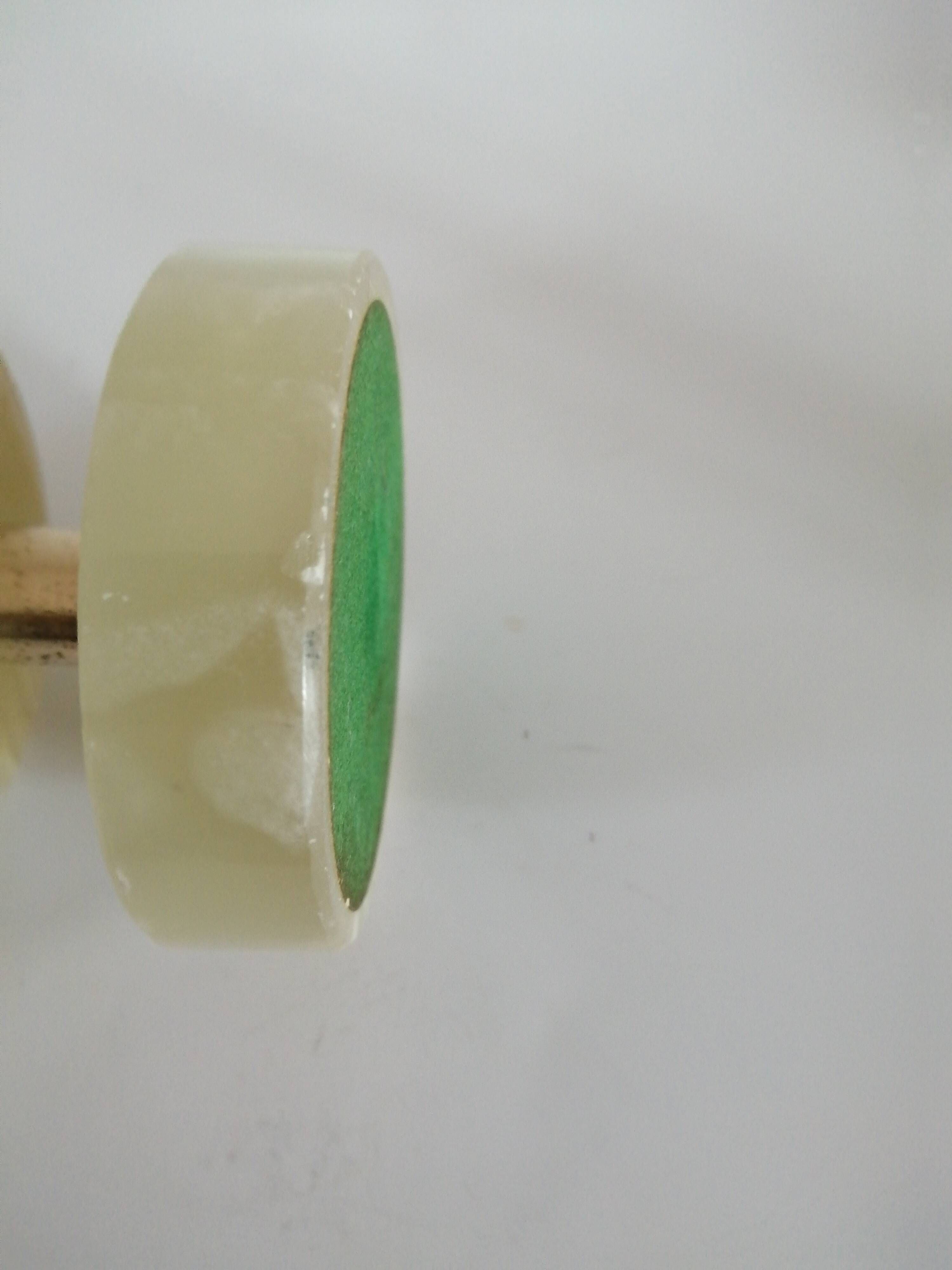 Briquet de table piezo onyx et métal doré, kogen 1970-1980