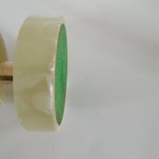 Briquet de table piezo onyx et métal doré, kogen 1970-1980