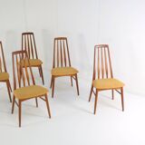 Set van 6 eetkamerstoelen Eva - Niels Koefoed  'Lindeskovs'