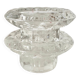 Pair of glass candlesticks