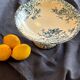 Gien iron clay compote bowl, “Floreal” model