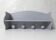 vintage grey painted wooden coat rack shelf