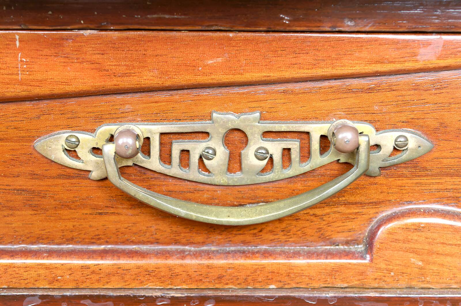 Art Nouveau / Jugendstil Desk, Carved Mahogany, Germany, Circa 1910
