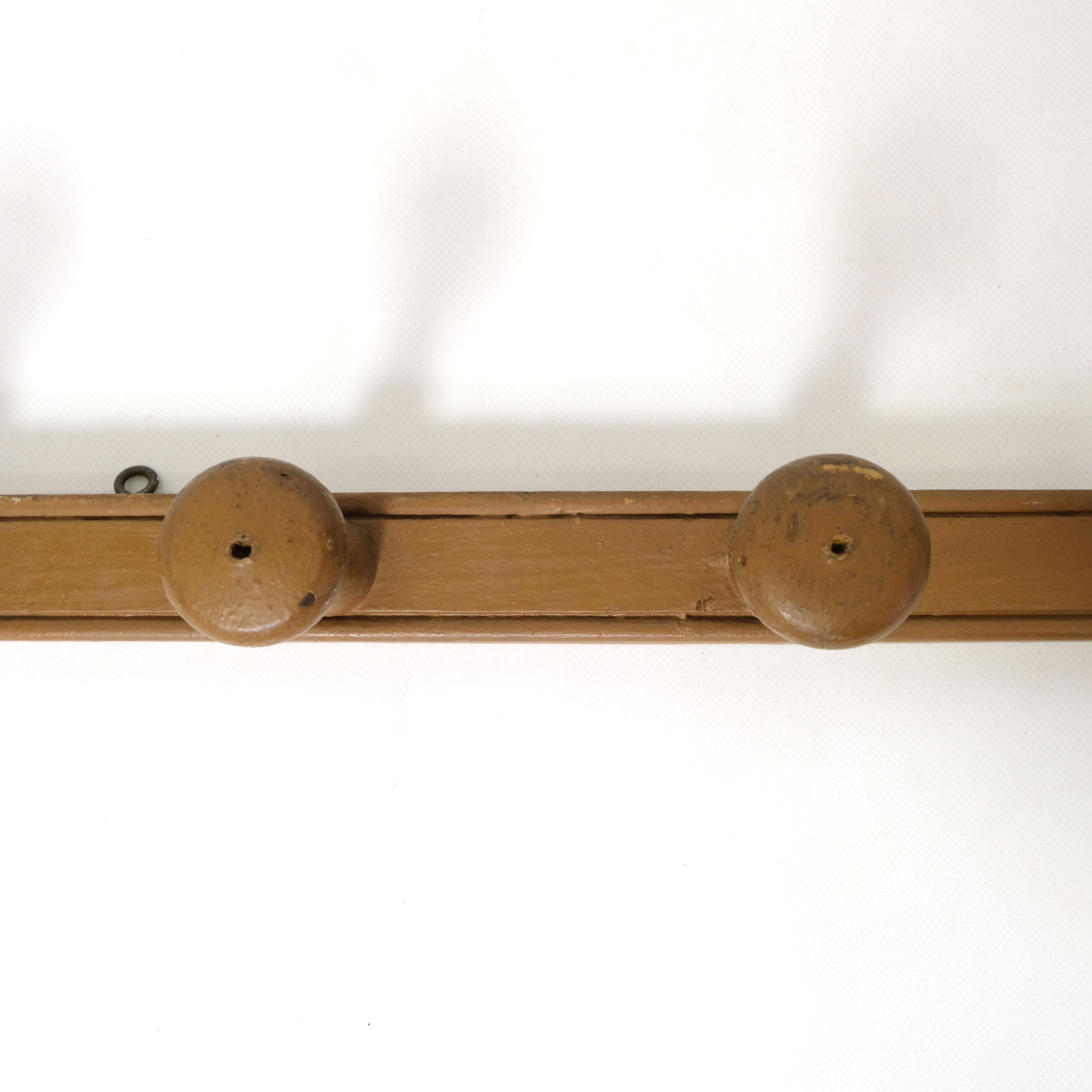 Vintage wooden coat rack, 5 hooks