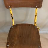 Paire de chaises d'écolier