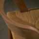 Chaise italienne en bois et osier