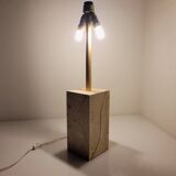 Travertine lamp by Peter Draenert, Germany 1970s