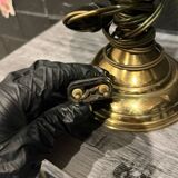 Electrified kerosene lamp