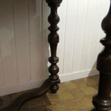 Louis XIII desk table, walnut, Swiss model.