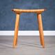 Teak Stools with Caning, 1960s, Set of 2