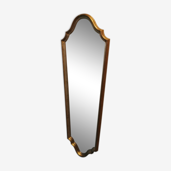 Long gilded mirror Louis XV style, 95x35 cm