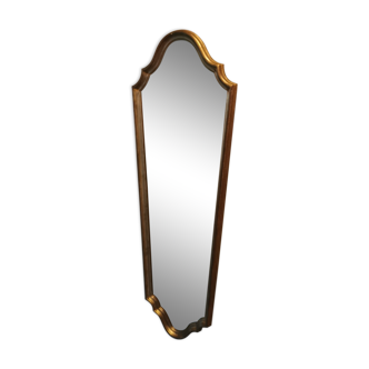 Long gilded mirror Louis XV style, 95x35 cm