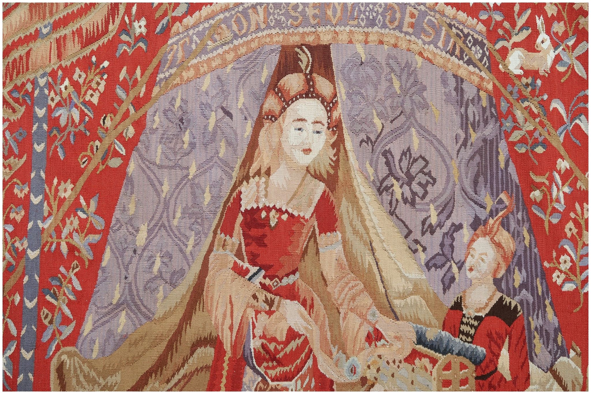 Chinese tapestry "La Dame a la Licorne" 20th century