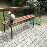 School bench with backrest