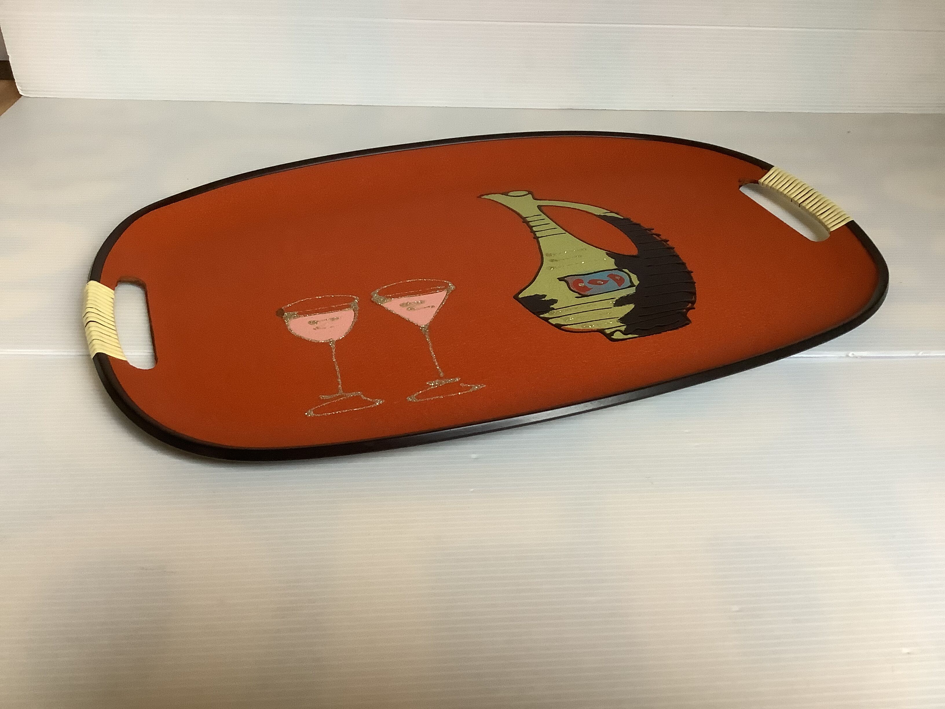 Old tray scoubidou handles made in Japan