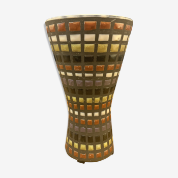 Very nice vase by Roger Capron with grid décor