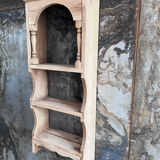 Old shelf in raw wood