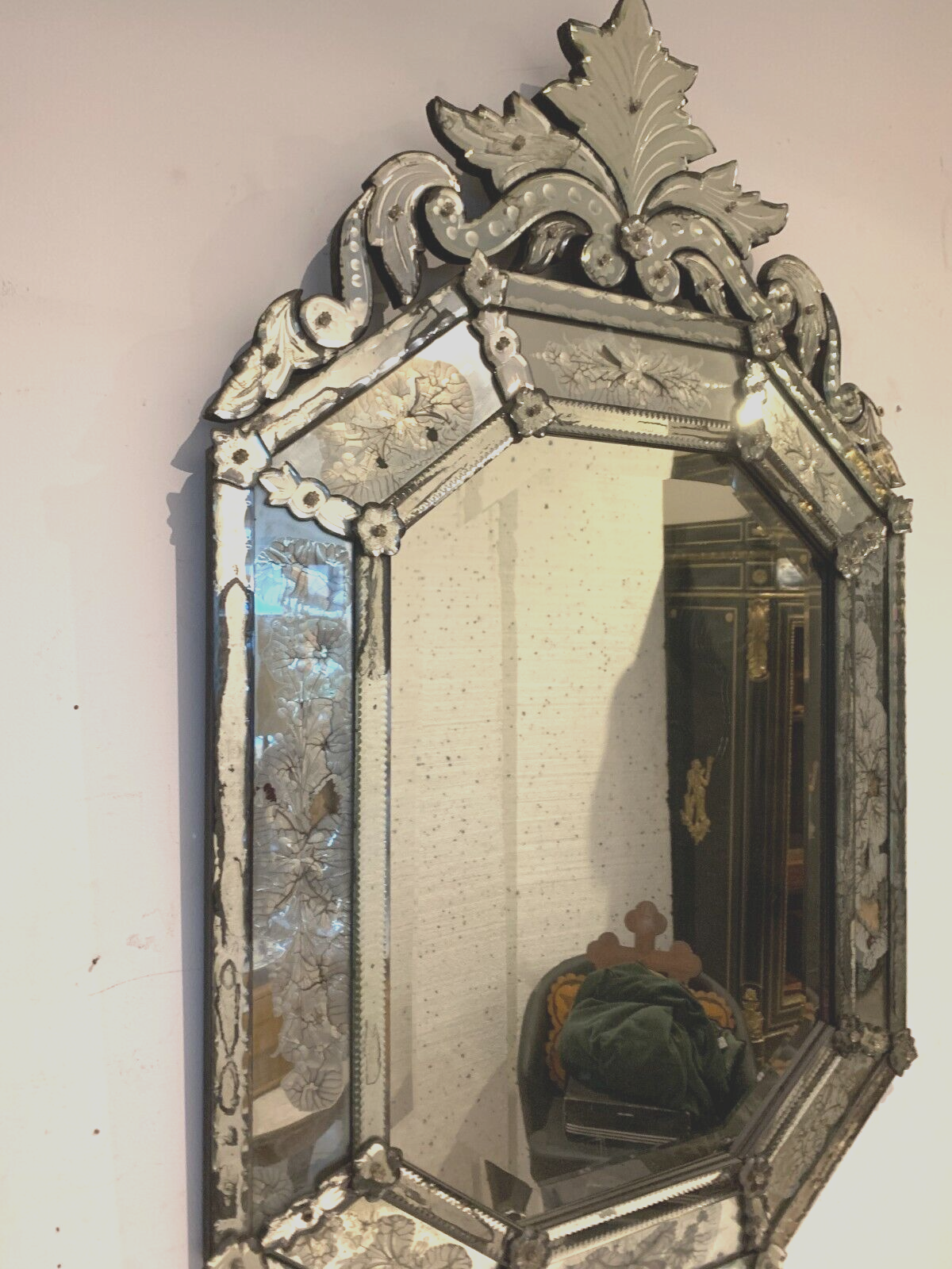 Miroir Vénitien a pare close XX siècle