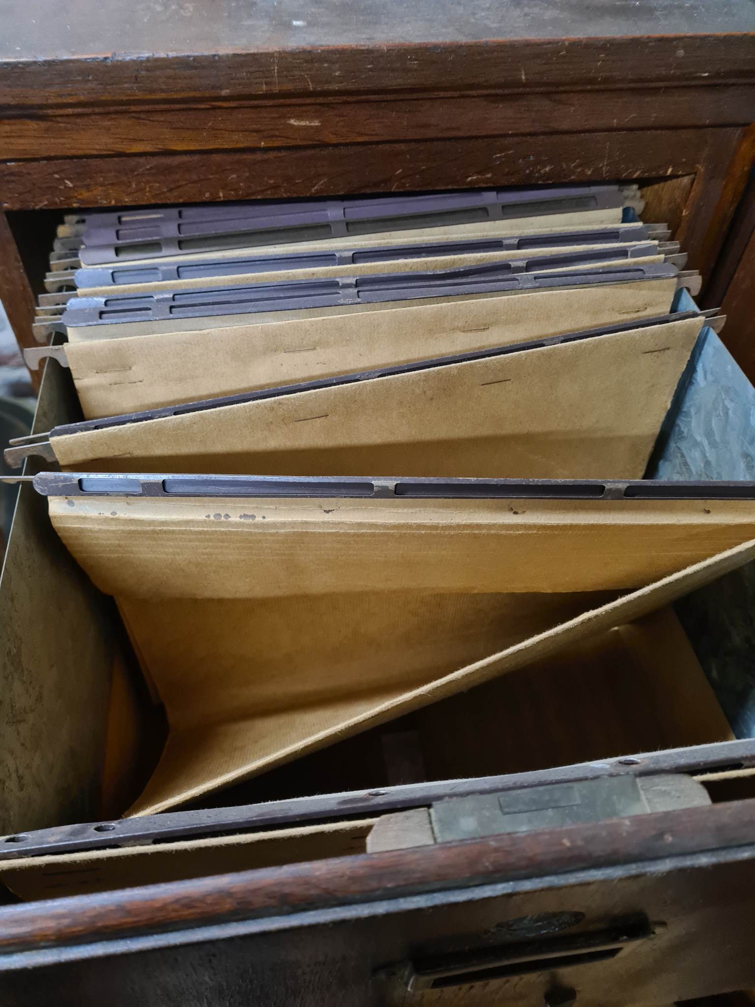Oak drawer binders
