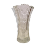 Vase en verre moulé