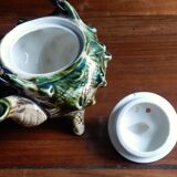 Individual teapot in the shape of a ceramic shell