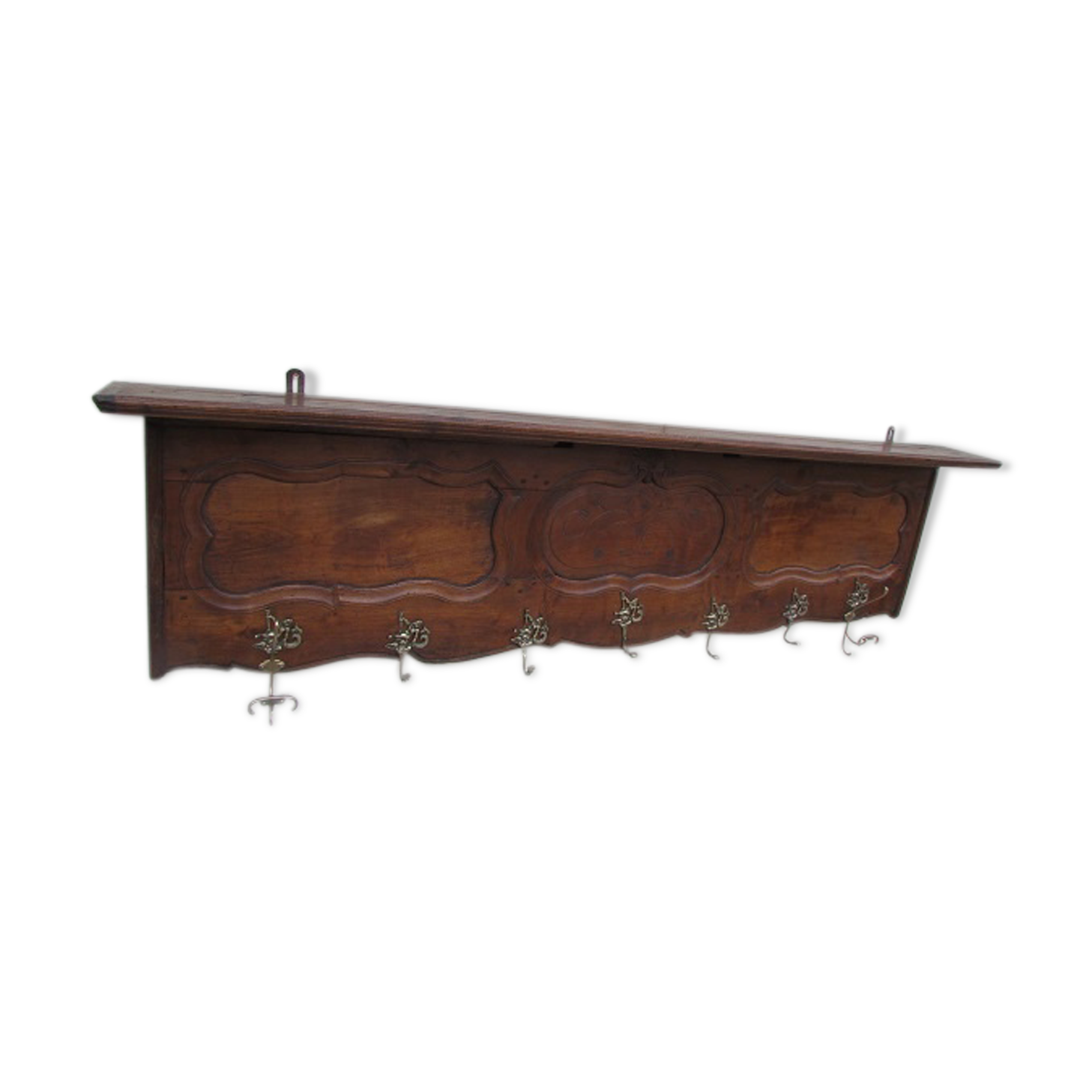 Old coat rack, 7 hooks