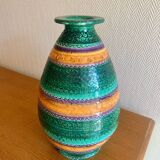 Ceramic vase from the 60s in the style of Bitossi.