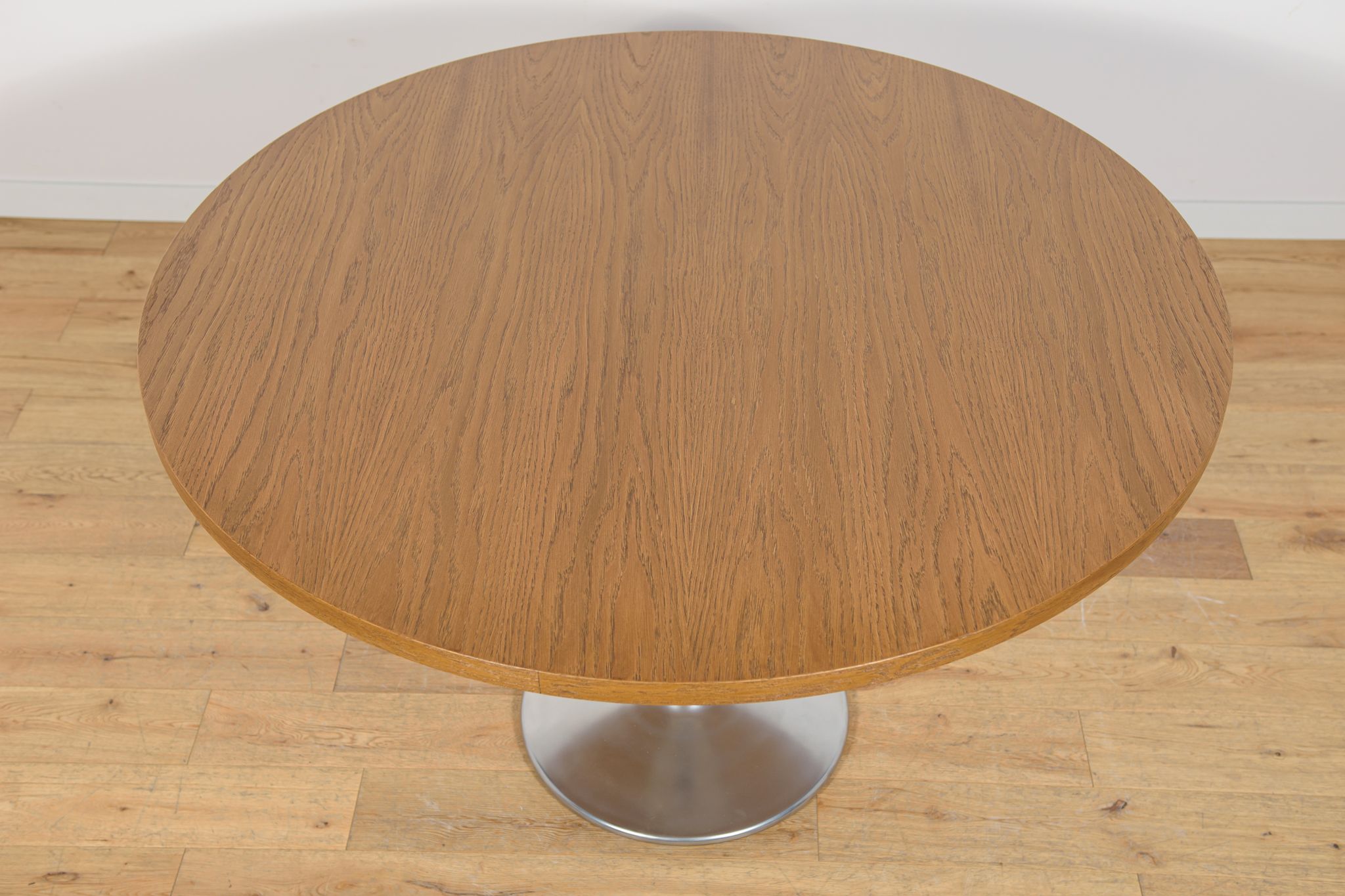 Mid-Century Oak Modern Round Dining Table, Denmark, 1970s