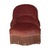 Pink velvet Armchair