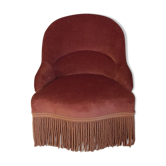 Pink velvet Armchair