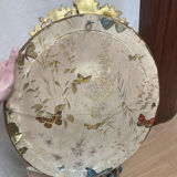 Miroir oval en bois doré 70x49cm