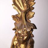 Pair of bronze wall lamp with chinese pattern