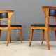 Set of 12 Cherry wood dining chairs by Leon Krier Model Sella Media by Gior