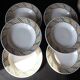 Set of 6 plates from the New Givors Earthenware Factory "Gisèle"