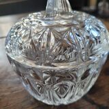 Diamond Pressed Glass Sugar Bowl – Circa 1950