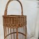 Vintage rattan bar basket