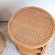 Pair of wicker bedside tables circa the 1970s.