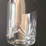 Set 6 cut crystal wine glasses