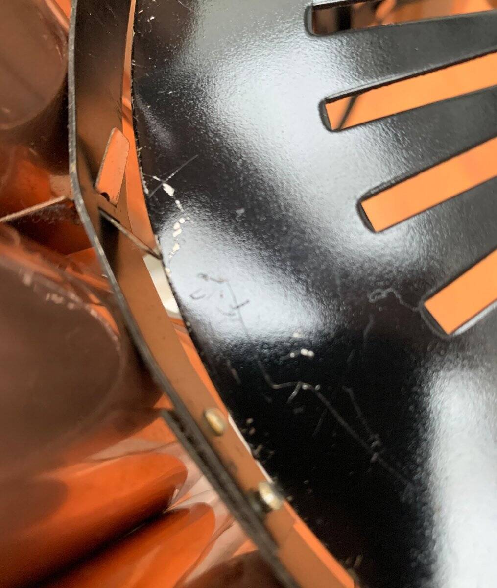 Copper pendant lamp Swiss type 810 modern mid-century by Hans Zender for Temde