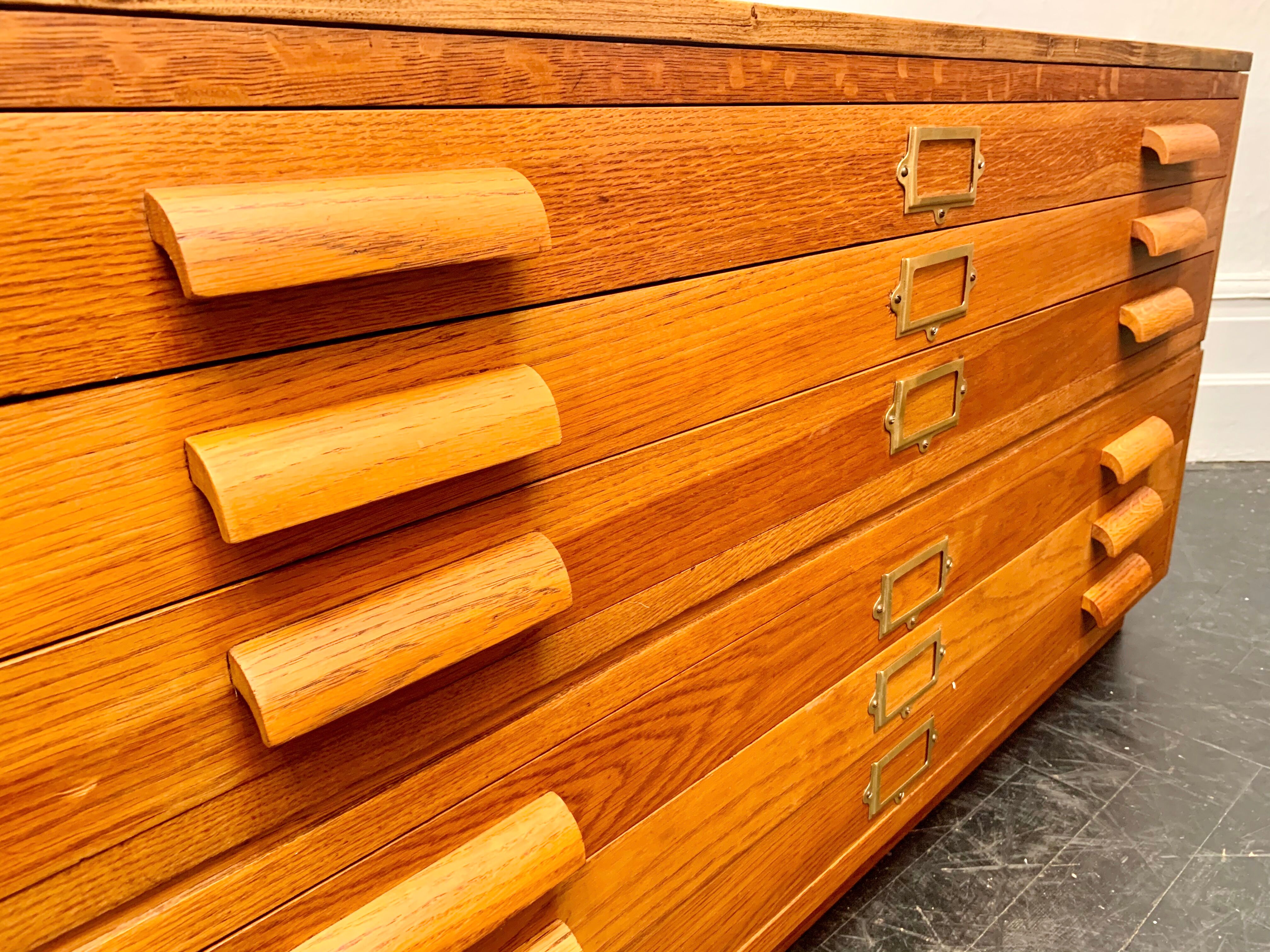 Vintage plan chest of architect drawers