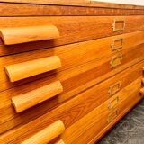 Vintage plan chest of architect drawers