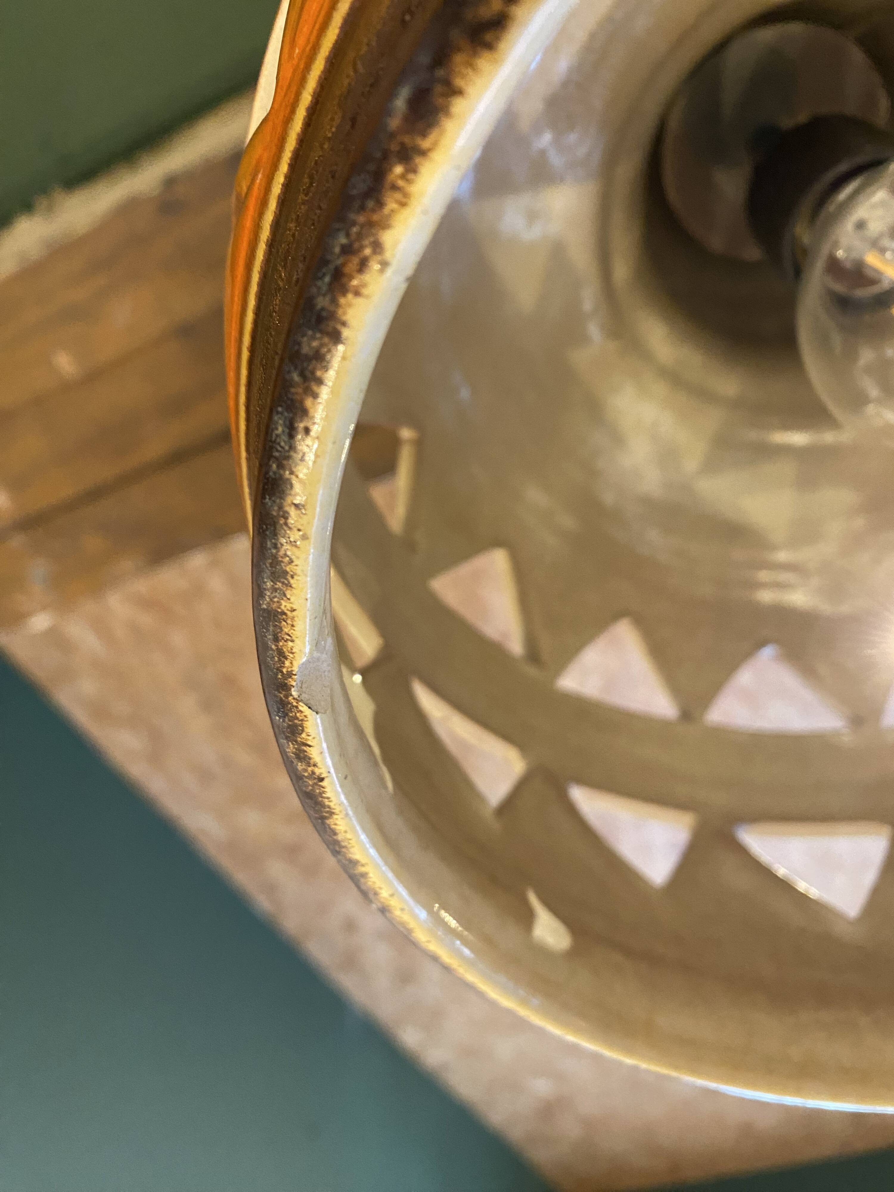 Vintage ceramic chandelier 1960