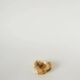 Alabaster catchall, heart shape, beige and brown, 1970.