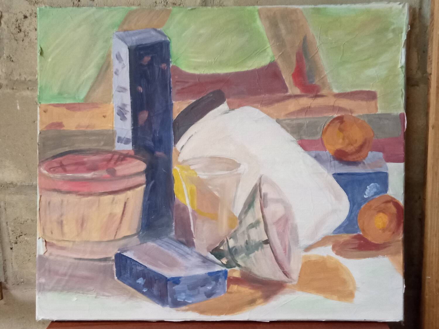 Still life on canvas 60×70 cm