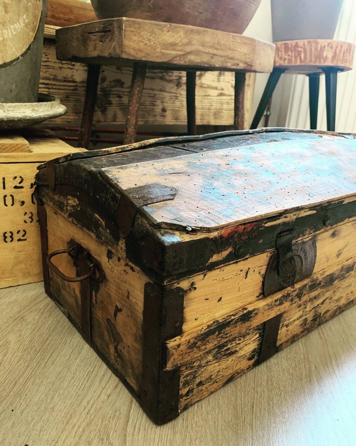 Wooden chest
